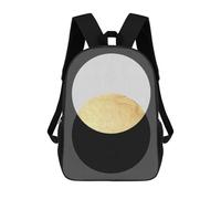 sinyumoney Expressionist Figures 3 Children's Backpack, 3D Printed School Backpack, Backpack for Boys Girls, Adjustable School Bag for Primary School 17inch