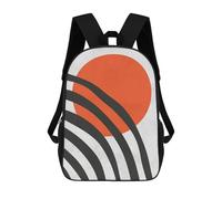 sinyumoney Expressionist Sunset 1 Rucksacks 3D Printed Children Backpacks Fashion Casual Daypack Cute Travel Bags Outdoor Casual Daypack for Boy And Girl 17inch
