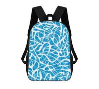 sinyumoney Expressionist Traits 02 Backpacks Kids School Backpack School Bag 3D Printed School Bag for Boys Elementary And Middle School Students 17inch
