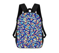 sinyumoney Expressionist Traits 05 Backpack School Secondary Causal Travel High School Bags for Boys/Girls/Teenagers 17inch