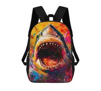 sinyumoney Expressive Shark Backpack School Bag Secondary Causal Travel High School Bags - Perfect for Travel, Work And Daily Use 17inch