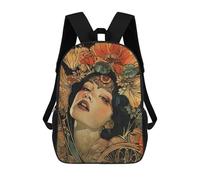 sinyumoney Exstatic Goddess of Summer Children's Backpack, 3D Printed School Backpack, Backpack for Boys Girls, Adjustable School Bag for Primary School 17inch