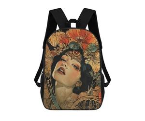 sinyumoney Exstatic Goddess of Summer Children's Backpack, 3D Printed School Backpack, Backpack for Boys Girls, Adjustable School Bag for Primary School 17inch