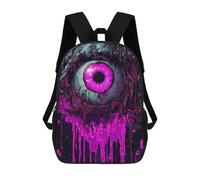 sinyumoney Eye of The Beholder A Visual Spectacle Children's Backpacks 17inch School Backpack 3D Printed Bag Bookbag for Kids Travel Rucksacks Boy Girl Book Bags Kids School Bag