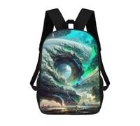sinyumoney Eye of The Storm -1 Kids Backpack,School Backpack Kids School Bag 3D Printed Cartoon Large Capacity Backpack for Kids Boys And Girls 17inch