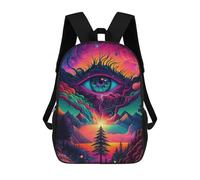 sinyumoney Eye of The Universe -7 Backpack 3D Print Kids Bag Elementary Students Daypack Lightweight School Bag for Children Girls Boys Nursery Lunch Pack 17inch