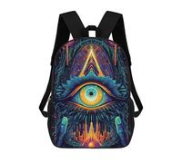 sinyumoney Eye of The Universe -8 Backpack Kids School Bag Boys Cartoon 3D Print Students Schoolbag Laptop Daypack for Boys Girls 17inch