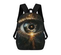 sinyumoney Eye of The Universe Backpack 3D Printed Kids School Backpack High Capacity Travel Backpacks Book Bags Kids Backpack 17inch