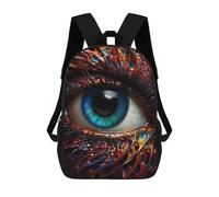 sinyumoney Eye Rucksack Lightweight Casual Daypack School Backpacks for Campus Outdoor Travel Sports 17inch