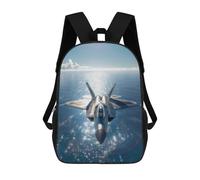 sinyumoney F22 Raptor Over The Ocean Backpack School Lightweight Schoolbag Dayback Bookbag College for Men/Women 17inch