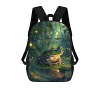 sinyumoney Fairy Frog School Backpack Large Water Resistant Laptop Backpack for Boys/Girls/Teenagers 17inch