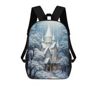 sinyumoney Fairy House in Winter School Backpack Lightweight Airport College Students Back Pack for Teenage Girls Boys Women Men 17inch