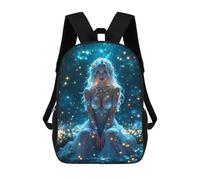 sinyumoney Fairy in A Starlit Forest School Backpack Water Resistant School Bag Business Backpack for Girls Boys Teenage 17inch