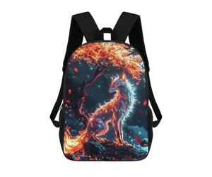 sinyumoney Fairy Kitsune Fox Spirit School Backpack Large Water Resistant Laptop Backpack for Boys/Girls/Teenagers 17inch