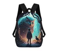 sinyumoney Fairy Tales School Bag 3D Printed 17inch Backpacks Fashion Kids School Backpack Rucksacks for Boys Elementary And Middle School Students