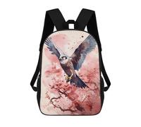 sinyumoney Falcon Cherry Blossom Backpack 3D Printed Kids School Backpack High Capacity Travel Backpacks Book Bags Kids Backpack 17inch