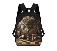 sinyumoney Falcon Chess Children's Backpacks School Backpack 3D Printed for Kids Travel Rucksacks Book Bags Kids 17inch School Bag
