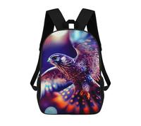 sinyumoney Falcon Children's Backpacks School 3D Printed Bag Bookbag for Kids Travel Rucksacks Boy Girl Book Bags Kids School Bag 17inch
