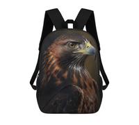 sinyumoney Falcon Portrait Backpacks Children's Backpacks School Bag 3D Printed Children's School Backpack Fashion Travel Backpacks for Kids Elementary Middle School 17inch