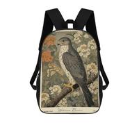 sinyumoney Falcon William Morris Floral Forest Backpack School Lightweight Casual Daypack School Backpacks for School/Work/Travel 17inch