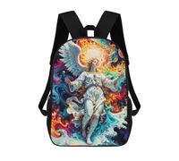 sinyumoney Fallen Angel School Backpack 3D Printed School Bags Boys Girls Laptop Backpack for Kids/Students/Adults 17inch