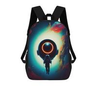 sinyumoney Fantasy Alien Backpack School Bag Rucksack Casual Daypacks School Work Travel Bag for Men, Women & Teenage Boys 17inch