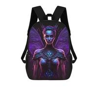 sinyumoney Fantasy Angel Wings Artwork School Backpack for Girls Backpack Water Repellent Casual Daypack Lightweight Rucksack Boy Girl School Backpack 17inch