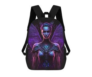 sinyumoney Fantasy Angel Wings Artwork School Backpack for Girls Backpack Water Repellent Casual Daypack Lightweight Rucksack Boy Girl School Backpack 17inch