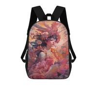sinyumoney Fantasy Artwork Woman with Phoenix Wings School Backpack Water Resistant Travel Backpack Computer Bag for Men, Women & Teenage Boys 17inch