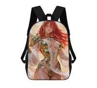 sinyumoney Fantasy Battle Angel of The Sun School Backpack Water Resistant Travel Backpack Computer Bag for Men, Women & Teenage Boys 17inch