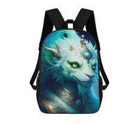 sinyumoney Fantasy Beast Crown Art Print School Backpack Business Durable Laptop Bag for Camping Outdoor Adventures And Daily Travel 17inch
