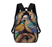 sinyumoney Fantasy Birds Artwork Backpack School Travel College Rucksack Backpacks for Campus Outdoor Travel Sports 17inch