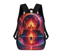 sinyumoney Fantasy Castle in Space -4 School Backpack Work Business College School for Campus Outdoor Travel Sports 17inch