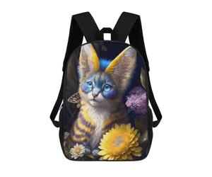 sinyumoney Fantasy Cat with Butterfly School Bags Water Resistant Travel Backpack Computer Bag - Perfect for Travel, Work And Daily Use 17inch