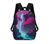 sinyumoney Fantasy Cave Backpacks Kids School Backpack School Bag 3D Printed School Bag for Boys Elementary And Middle School Students 17inch
