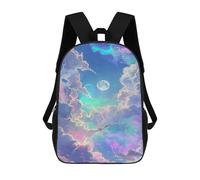 sinyumoney Fantasy Clouds Sky Art Print Backpack School Lightweight Airport College Students Back Pack for Girl, Teen Girls 17inch
