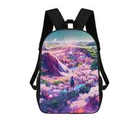 sinyumoney Fantasy Cloudscape Journey -1 Backpack School Fashion Stationery Backpack Waterproof Casual Daypacks for Men, Women & Teenage Boys 17inch