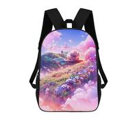 sinyumoney Fantasy Cloudscape Journey Kids Backpacks,3D Personalized School Bookbags for Boys Girls Large Schoolbags Casual Daypack 17inch