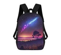 sinyumoney Fantasy Comet Landscape Backpack School Bag School Secondary High School College Backpack Travel for Boys/Girls/Teenagers 17inch