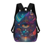 sinyumoney Fantasy Cosmic Portrait -1 Backpack School Lightweight Airport College Students Back Pack for Men, Women & Teenage Boys 17inch