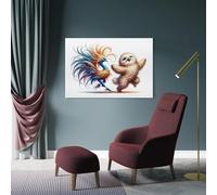 sinyumoney Fantasy Creatures Dance Pictures for Hallway for Bedroom Office Bathroom Decor Wall Decoration 16x24inch(40x60cm)