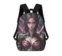 sinyumoney Fantasy Dragon Armor Woman Backpack School Bag Fashion Stationery Backpack Waterproof Casual Daypacks- Perfect for Travel, Work And Daily Use 17inch