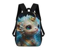 sinyumoney Fantasy Dragon Artwork-12 Backpacks 3D Printed 17inch Kids School Backpack Outdoor Casual Daypack Casual Travel Bags for Middle School Students