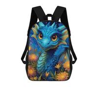 sinyumoney Fantasy Dragon Artwork-25 3D Printed 17inch Kids School Bag Rucksacks Children's School Fashion Casual Back Pack High Capacity Travel Book Bags