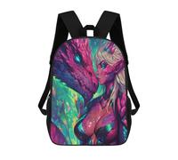 sinyumoney Fantasy Dragon Artwork-5 Rucksacks 3D Printed Children 17inch Backpacks Fashion Casual Daypack Travel Bags Outdoor Casual Daypack for Boy And Girl