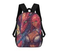 sinyumoney Fantasy Dragon Artwork-6 School Bags School Secondary High School College Backpack Travel for Boys/Girls/Teenagers 17inch