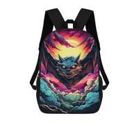 sinyumoney Fantasy Dragon Artwork School Bag 3D Printed 17inch Backpacks Fashion Kids School Backpack Rucksacks for Boys Elementary And Middle School Students