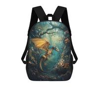 sinyumoney Fantasy Dragon Forest Scene-4 School Bags Computer Rucksack for School/Work/Travel for Camping Outdoor Adventures And Daily Travel 17inch