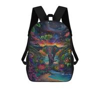 sinyumoney Fantasy Elephant in Paradise Rucksack School Secondary High School College Backpack Travel for Campus Outdoor Travel Sports 17inch