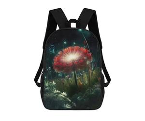 sinyumoney Fantasy Fairy Flower School Bags Water Resistant Travel Backpack Computer Bag for School/Work/Travel 17inch